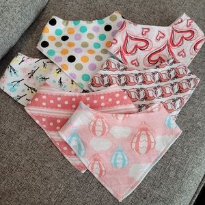 Bundle of 6 bandana style bibs